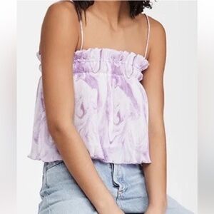 Ganni cropped swing tank